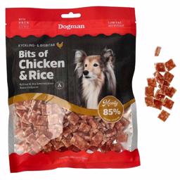 Dogman Hundegodbidder Bits of Chicken & Rice 250g
